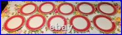 Royal Albert Old Country Roses Season Of Colour 10 Salad Plates Used
