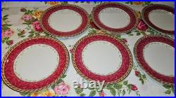 Royal Albert Old Country Roses Season Of Colour 10 Salad Plates Used