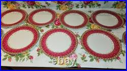 Royal Albert Old Country Roses Season Of Colour 10 Salad Plates Used