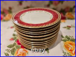 Royal Albert Old Country Roses Season Of Colour 12 Bread And Butter Plates Cranb
