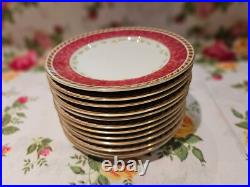 Royal Albert Old Country Roses Season Of Colour 12 Bread And Butter Plates Cranb