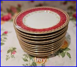 Royal Albert Old Country Roses Season Of Colour 12 Bread And Butter Plates Cranb