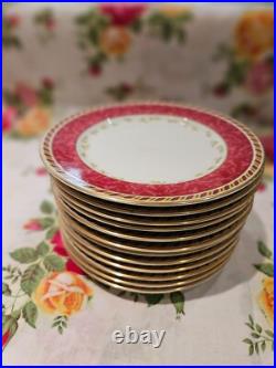 Royal Albert Old Country Roses Season Of Colour 12 Bread And Butter Plates Cranb