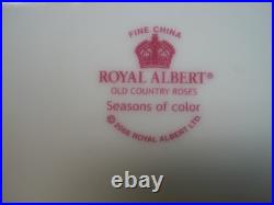 Royal Albert Old Country Roses Seasons Of Color Set Of 4 Soup /Pasta Bowl 9