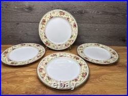 Royal Albert Old Country Roses Seasons Of Colour Dinner Plates 10-7/8set Of 4