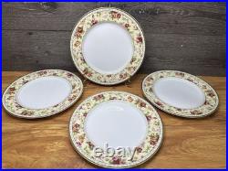 Royal Albert Old Country Roses Seasons Of Colour Dinner Plates 10-7/8set Of 4