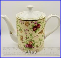 Royal Albert Old Country Roses Seasons Spring Chintz Butterfly Teapot Tea Pot