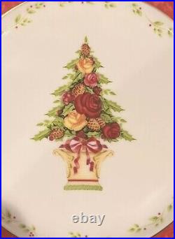 Royal Albert Old Country Roses Seasons of Colour Christmas Tree 4 Salad Plates