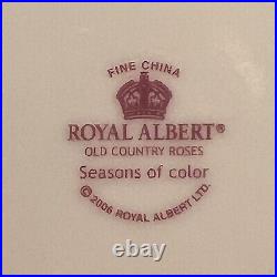 Royal Albert Old Country Roses Seasons of Colour Christmas Tree 4 Salad Plates
