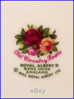 Royal Albert Old Country Roses Service For 4 Total 20 Pcs England