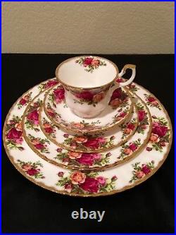Royal Albert Old Country Roses Service For 4 Total 20 Pcs England Nwot