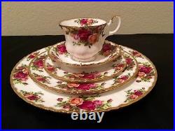 Royal Albert Old Country Roses Service For 4 Total 20 Pcs England Nwot
