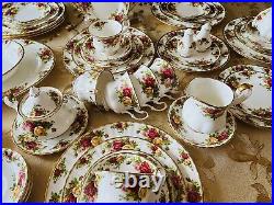 Royal Albert Old Country Roses. Service For 8 with Serving pieces