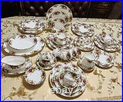 Royal Albert Old Country Roses. Service For 8 with Serving pieces