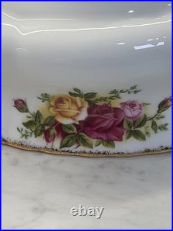 Royal Albert Old Country Roses Serving Bowl 10.5x 4 Preowned
