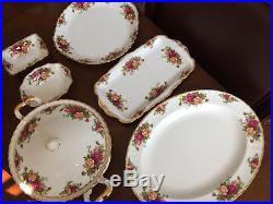 Royal Albert Old Country Roses Serving Pieces Lot England