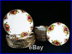 Royal Albert Old Country Roses Set 31 -12 Salad Plates, 19 Bread & Butter Plates