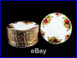 Royal Albert Old Country Roses Set 31 -12 Salad Plates, 19 Bread & Butter Plates