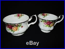 Royal Albert Old Country Roses Set Of 4 Large Breakfast Cups & Saucers England