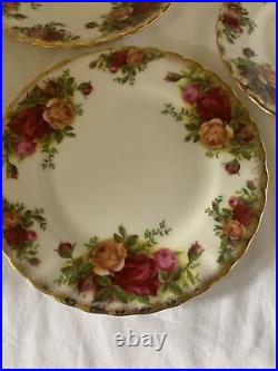 Royal Albert Old Country Roses Set Of Four Plates