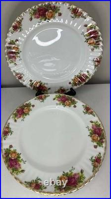 Royal Albert Old Country Roses Set of 8 Dinner Plates 10.25