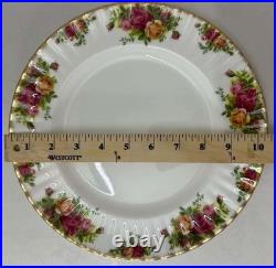 Royal Albert Old Country Roses Set of 8 Dinner Plates 10.25