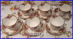 Royal Albert Old Country Roses Six Cup & Saucer Sets