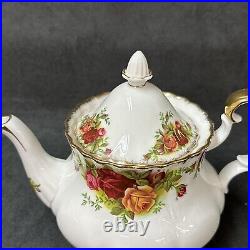 Royal Albert Old Country Roses Small Mini 2 Cup Teapot 5 1/2 Personal Size