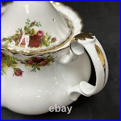 Royal Albert Old Country Roses Small Mini 2 Cup Teapot 5 1/2 Personal Size