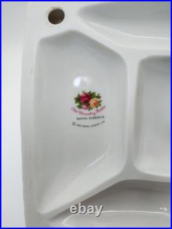 Royal Albert Old Country Roses Snowy Cottage Village Christmas Light Vintage