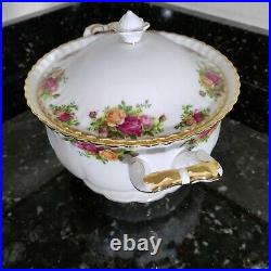 Royal Albert Old Country Roses Soup Tureen Covered Lidded Serving Dish Bowl