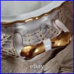 Royal Albert Old Country Roses Soup Tureen w Lid 22K Gold Trim 1962 England Vtg