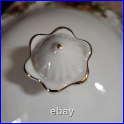 Royal Albert Old Country Roses Soup Tureen w Lid 22K Gold Trim 1962 England Vtg