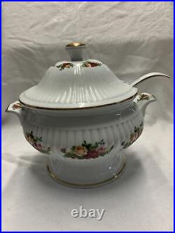 Royal Albert Old Country Roses Soup Tureen with Lid and Ladle