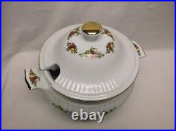 Royal Albert Old Country Roses Soup Vegetable Tureen with Lid