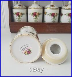 Royal Albert Old Country Roses Spice Rack With 8 Spice Jars Royal Doulton