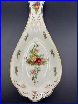Royal Albert Old Country Roses Spoon Rest Fine Bone China 1962