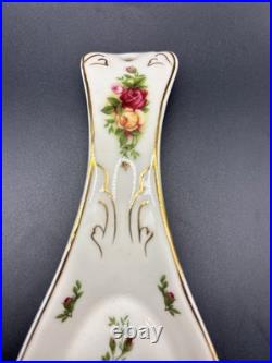 Royal Albert Old Country Roses Spoon Rest Fine Bone China 1962