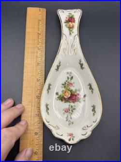 Royal Albert Old Country Roses Spoon Rest Fine Bone China 1962