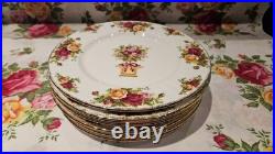 Royal Albert Old Country Roses Spring Accent Salad Plates Eight Nwt