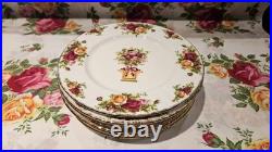 Royal Albert Old Country Roses Spring Accent Salad Plates Eight Nwt