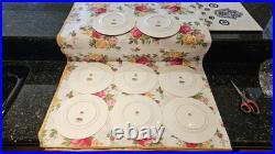 Royal Albert Old Country Roses Spring Accent Salad Plates Eight Nwt
