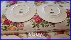 Royal Albert Old Country Roses Spring Accent Salad Plates Eight Nwt