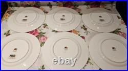 Royal Albert Old Country Roses Spring Accent Salad Plates Eight Nwt