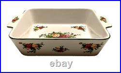 Royal Albert Old Country Roses Square Baker 9 with Handles