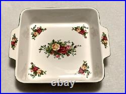 Royal Albert Old Country Roses Square Baker 9 with Handles