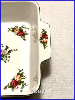 Royal Albert Old Country Roses Square Baker 9 with Handles