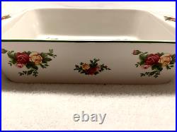 Royal Albert Old Country Roses Square Baker 9 with Handles