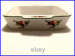 Royal Albert Old Country Roses Square Baker 9 with Handles