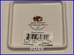 Royal Albert Old Country Roses Square Baker 9 with Handles